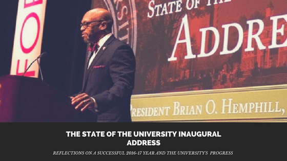 The State of the University Inaugural&nbsp;Address