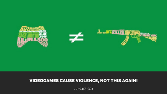 Videogames Cause Violence, Not This&nbsp;Again!