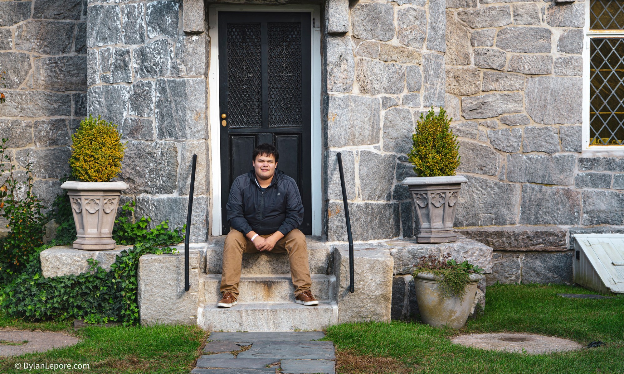 A photo of Dylan Lepore sitting down.